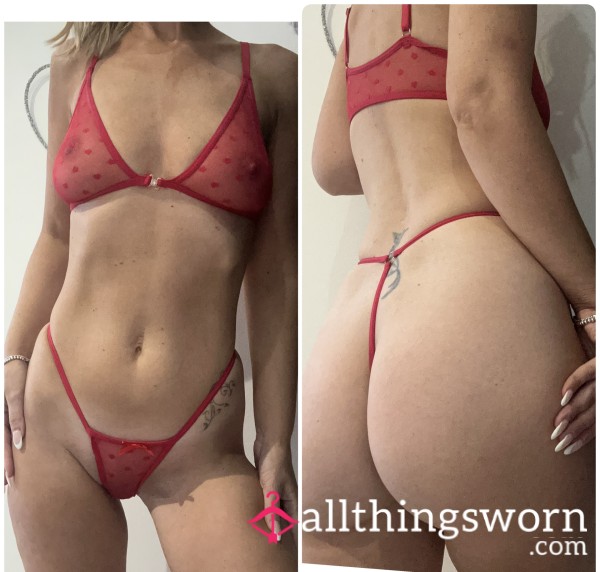 Red Sheer Set