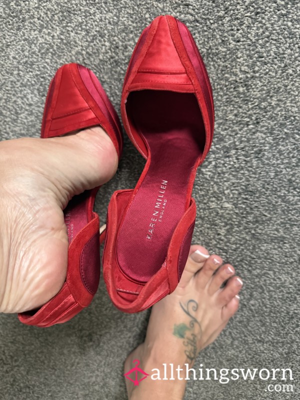 Red Shoes And Feet