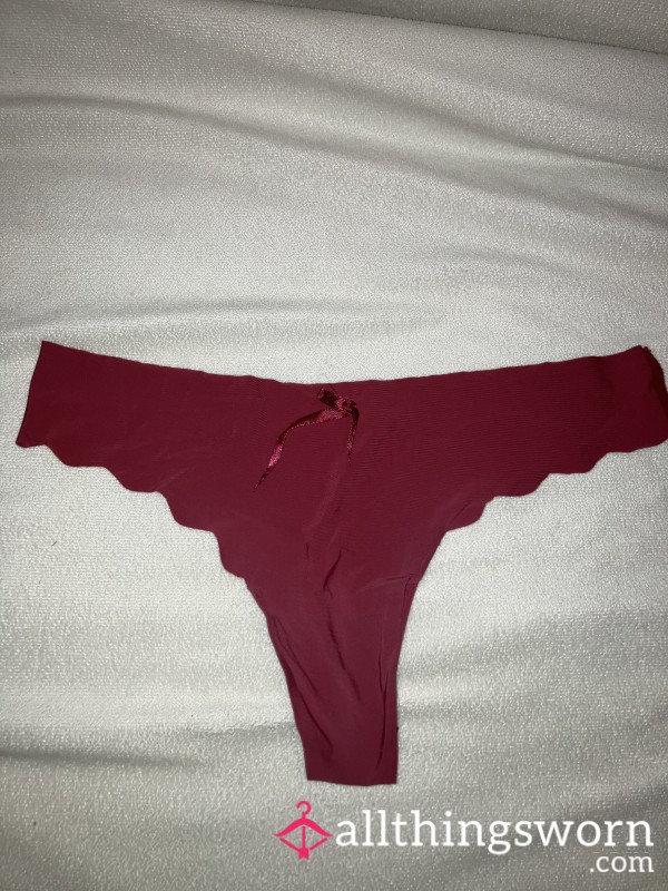 Red Silk Thong