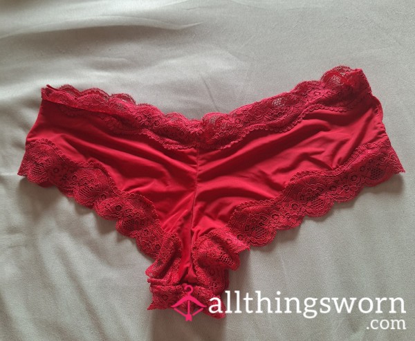 Red Silky Lacy Panties
