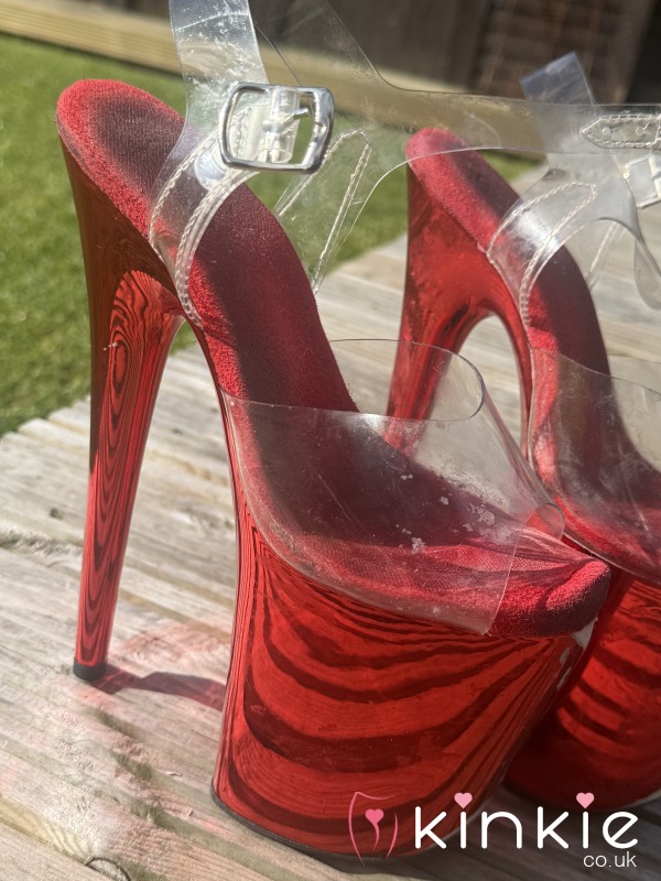 Red Size 3 Pleasers Last Worn 22 April 2026