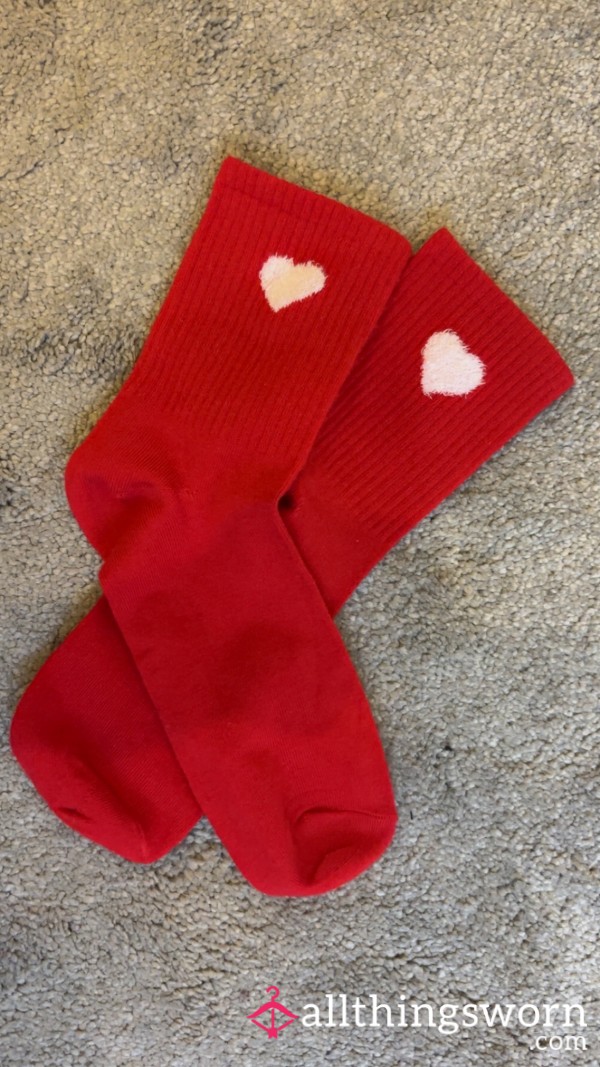 Red Socks White Heart 🤍