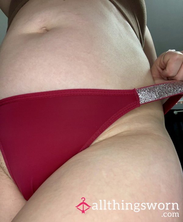 Red Sparkly Band Panties