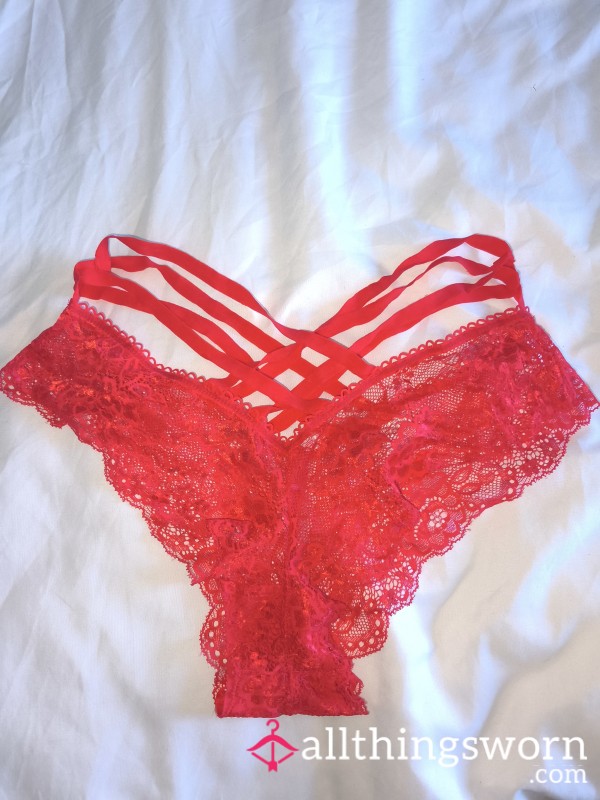 Red Strappy Lace