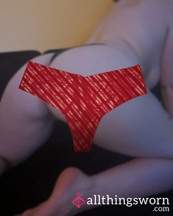 Red Striped VS Thong ❤️