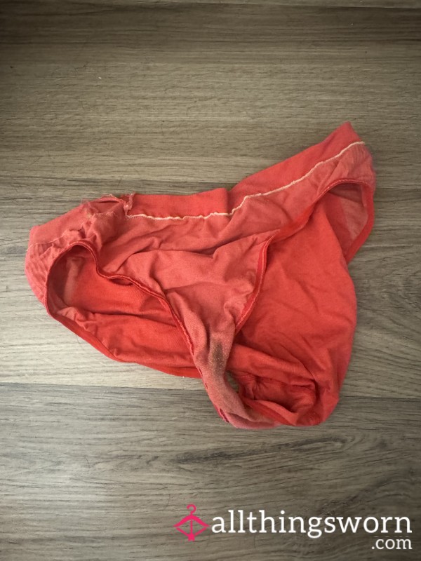 Red Sweaty Stinky Panties