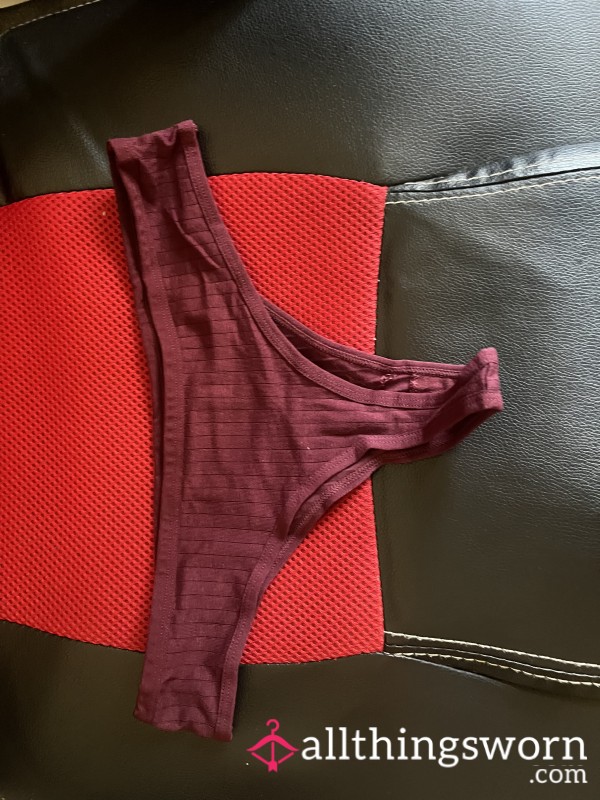Red Thong 3 Days Ripe & Stained