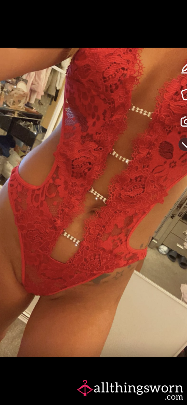Red Thong Lingerie, Can Wear As Long As You Want Me To ;)