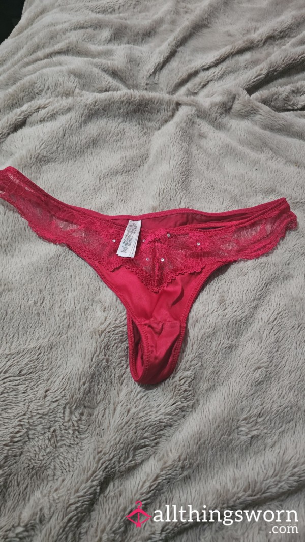 Red Thong Size Small