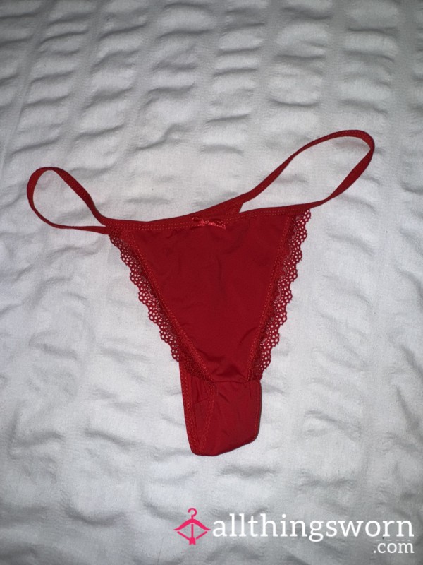Red Thong Worn 24 Hours ❤️