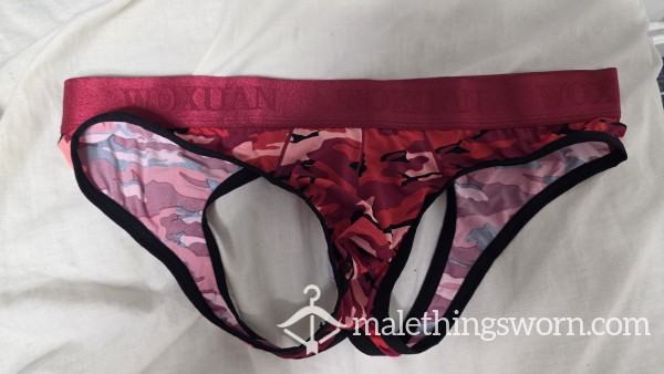 Red Urban-camo Woxuan Jockstrap XL