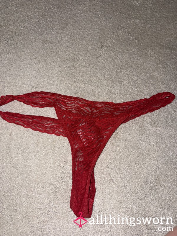 Red Used Thong