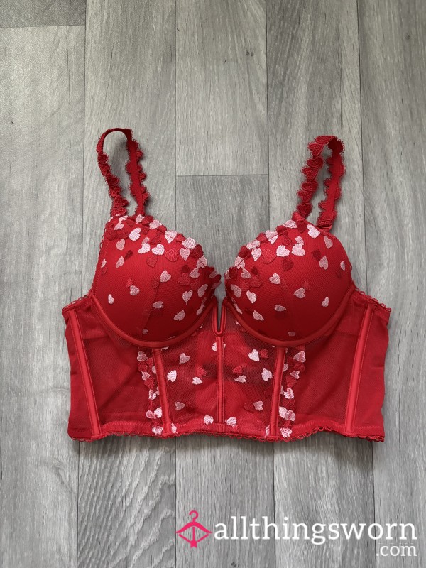 Red Valentines Bra