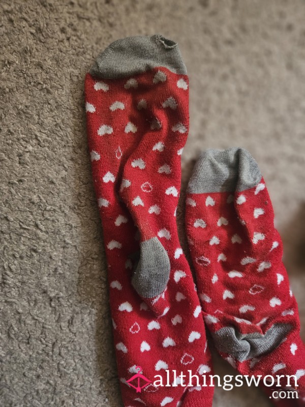 Red Valentines Socks