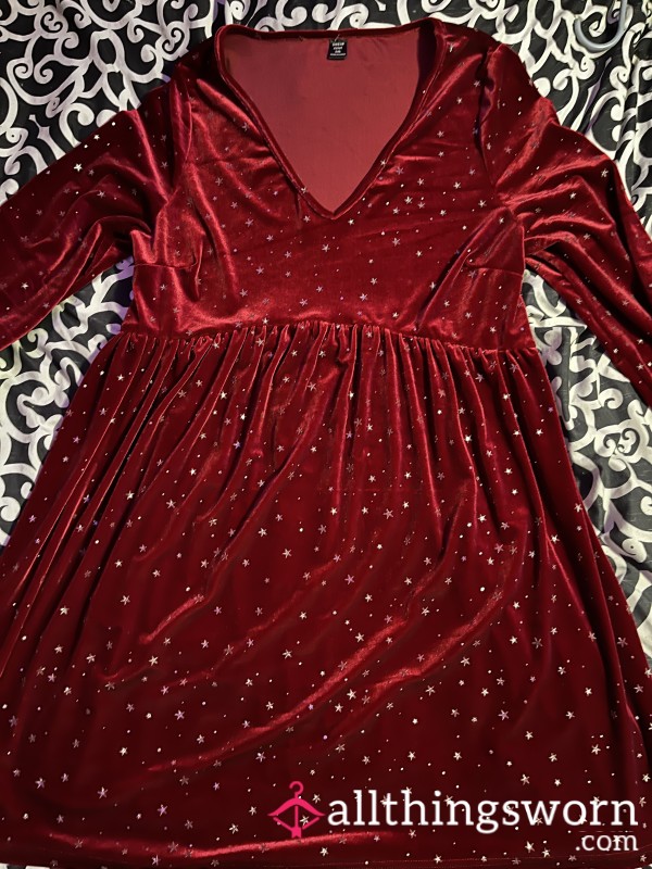 Red Velvet Dress