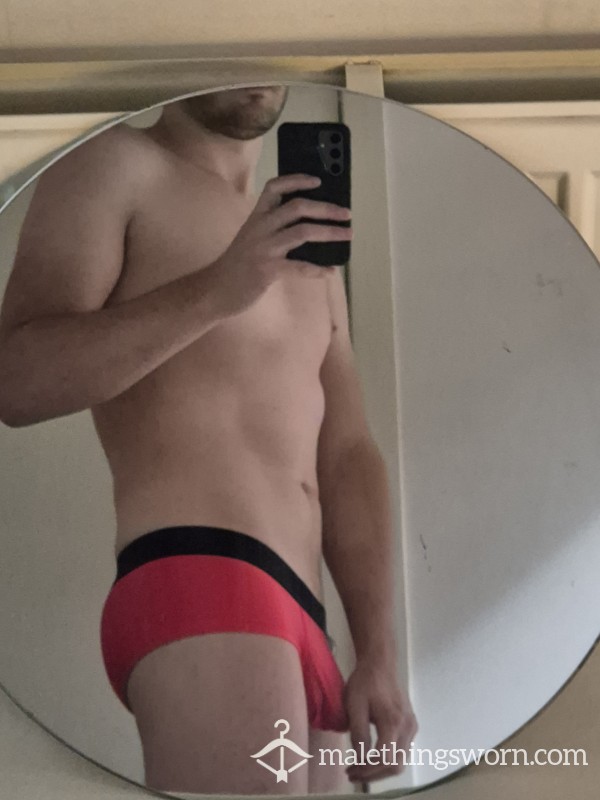 Red Velvet Shiny Underwear