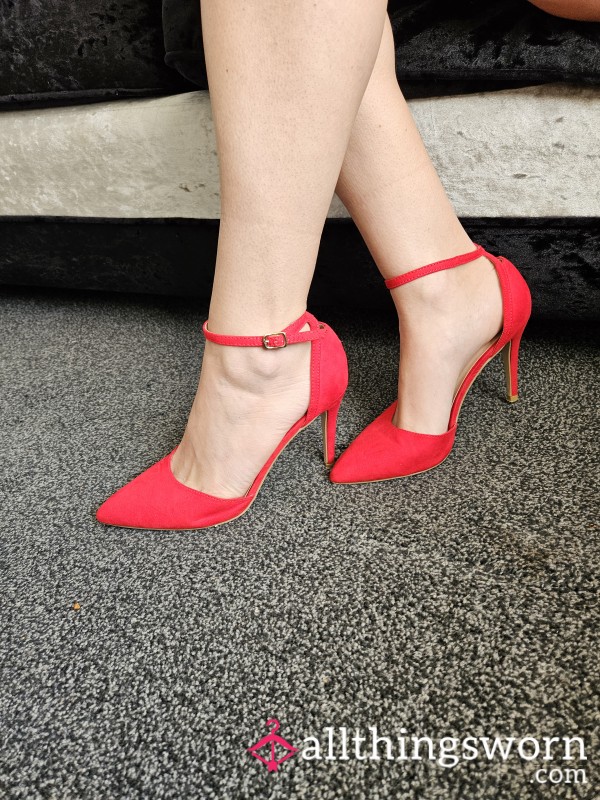 Red Velvet Stilettos