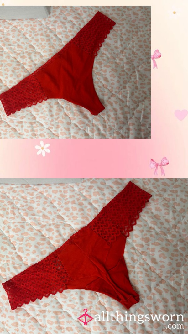 Red Victorias Secret Seamless Thong ❤️