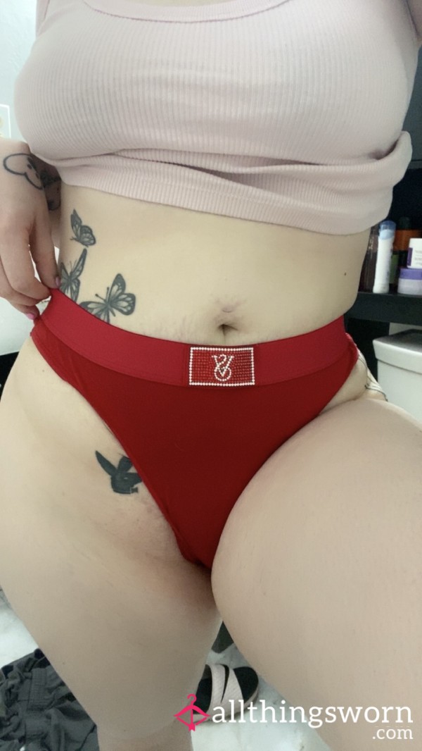 Red Victorias Secret Thong