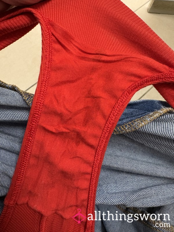 Red Wet Panties 💦💦