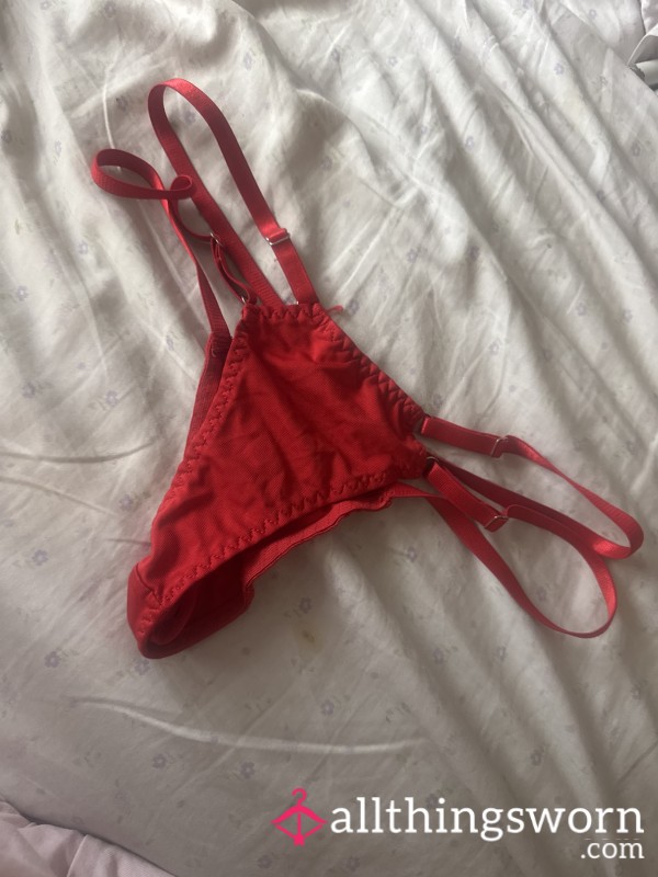 Red Worn S**y Thong