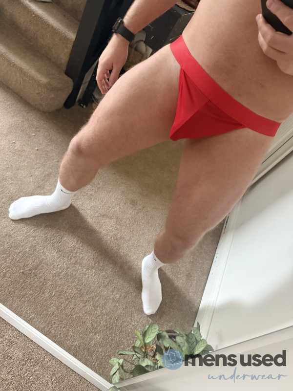 Red Worn Sweaty Jockstrap…