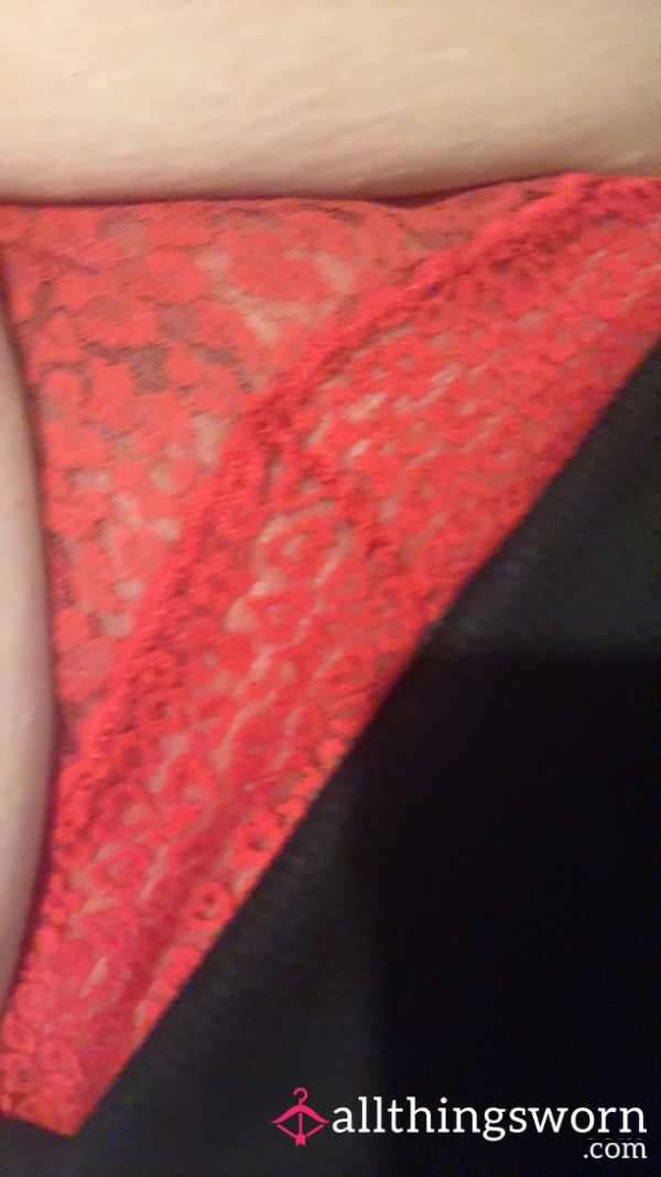 Red Worn Thong