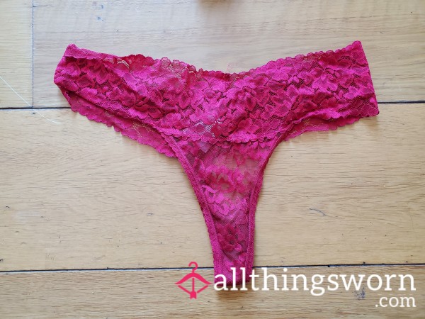 Red Worn Thong