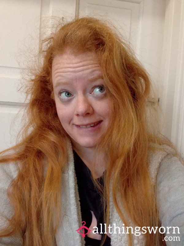 Redhead Bed Head 😜 Messy Hair X11 Photos