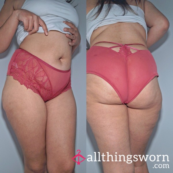 Red/Pink Lace Panties