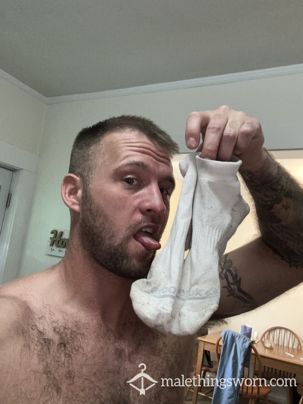 Reebok Socks, Well Worn, Sweaty