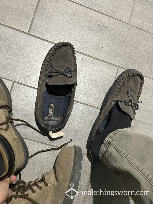 ~SOLD~ Reeking Stained Slippers