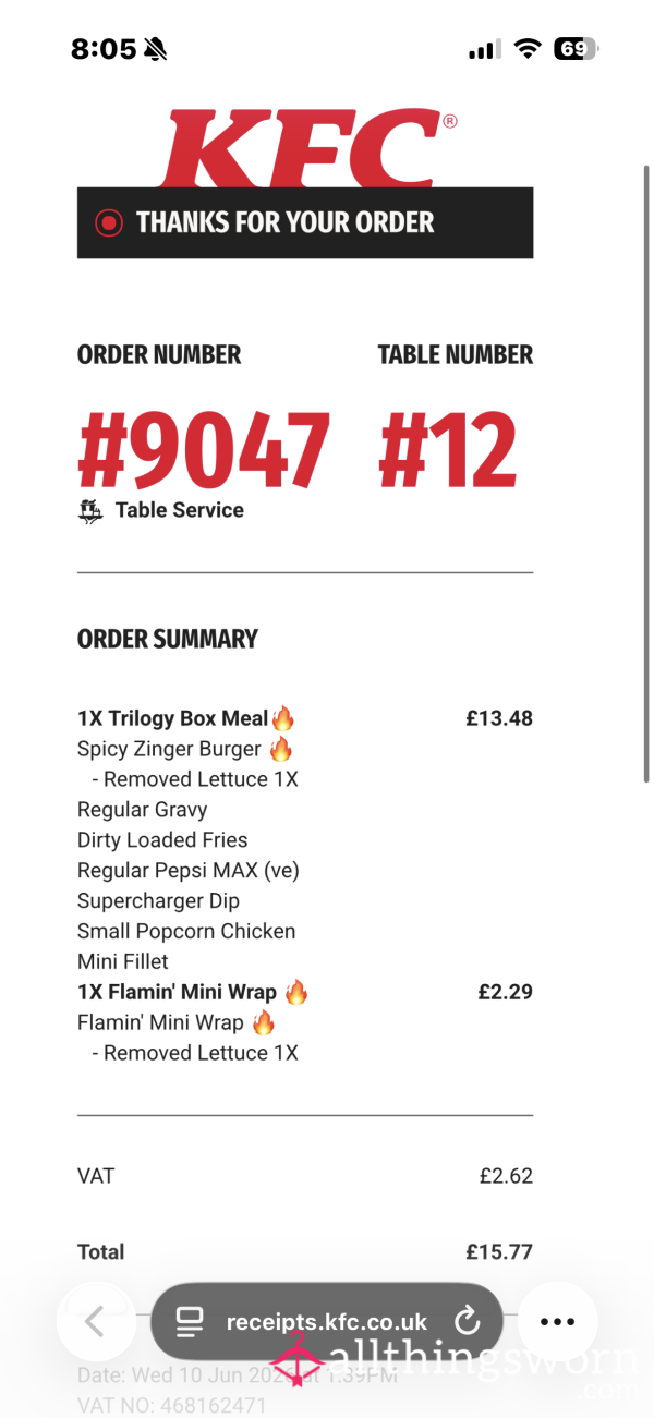 Reimburse My KFC