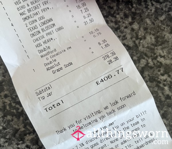 Reimburse My Meal 🖤