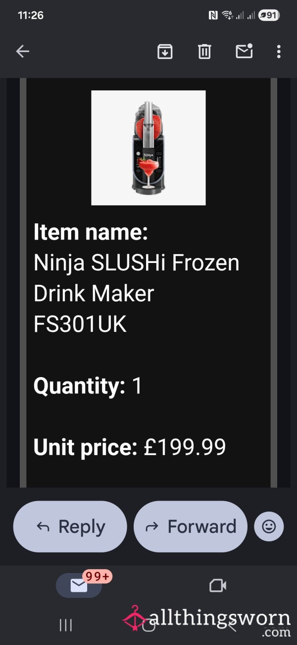Reimburse My New Ninja Slushie