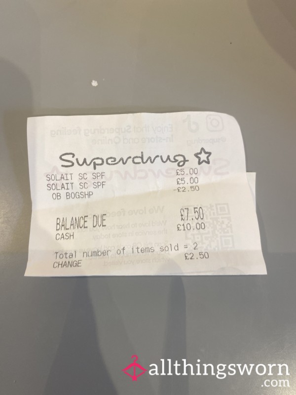 Reimburse The Start Of My Holiday Shopping SPF