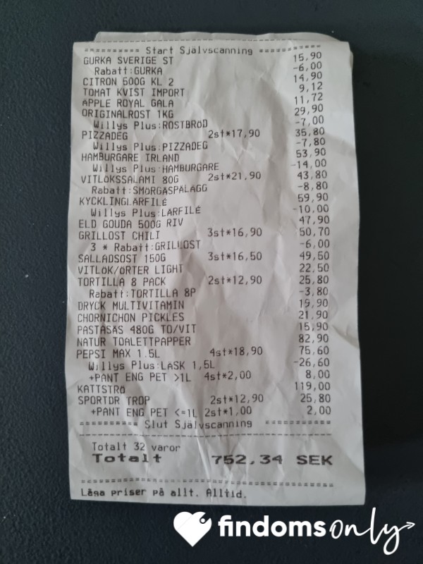 Reimbursement Groceries 🛍