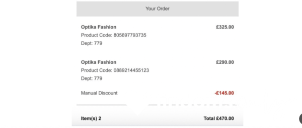 REIMBURSEMENT - Selfridges Sungla**es