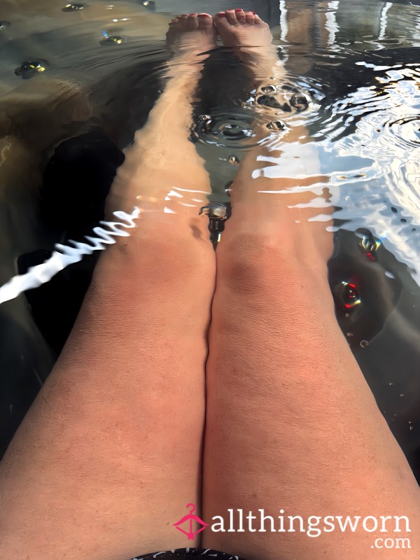 Relaxing In The Hot Tub