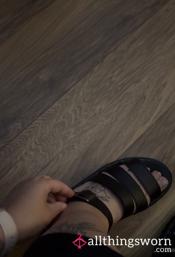Removing My Stinky Sandals After A Long Day