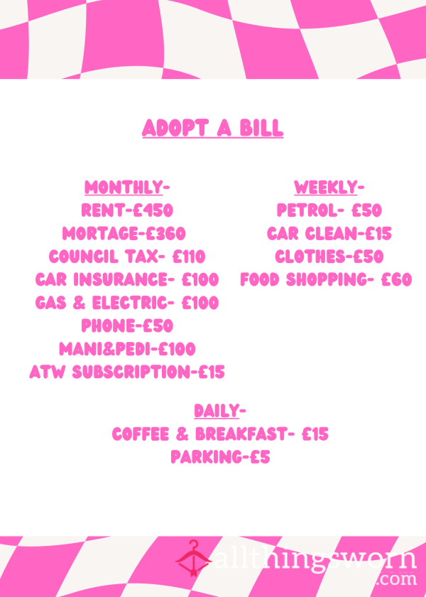 💰Adopt A Bill💰