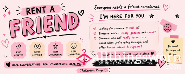 Rent A Friend?🩷✨