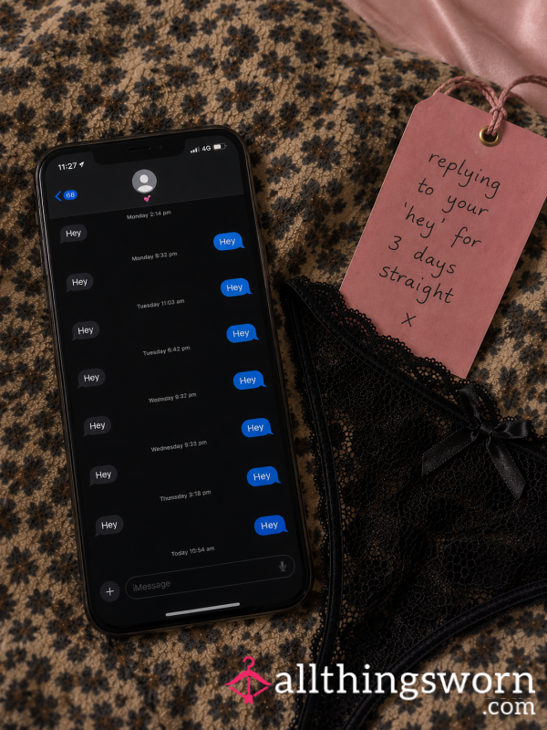 🍒 REPLYING TO YOUR “HEY” FOR 3 DAYS STRAIGHT…