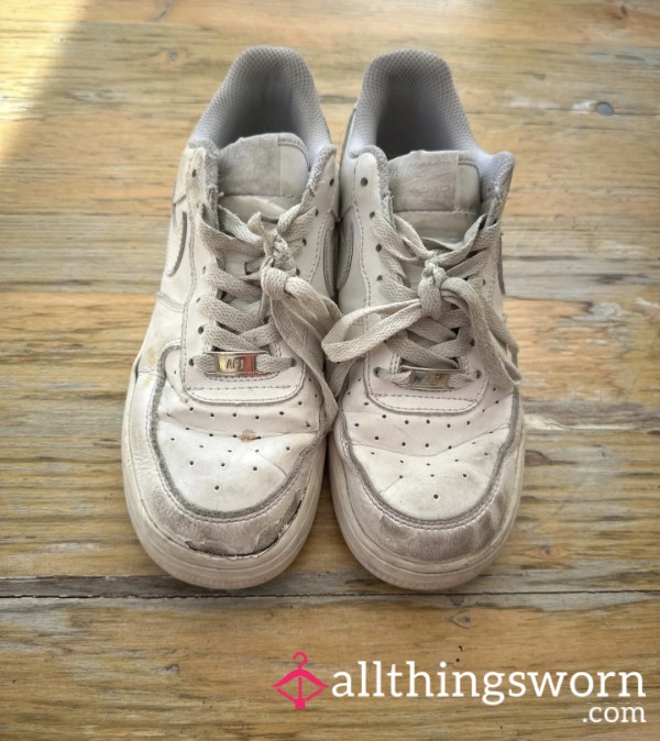 🌸Nike Air Force 1 White 🥵😈| WELL-WORN