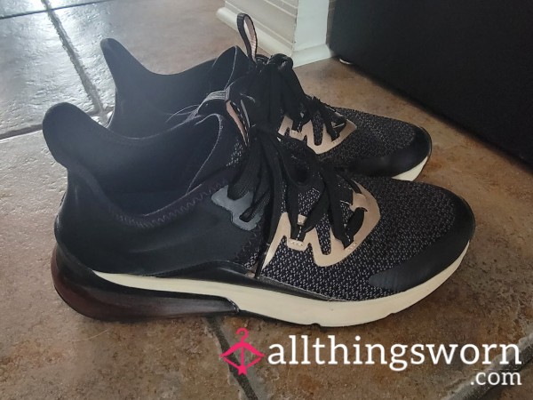 Retired Operating Room Work Shoes, Well Worn, Black/gold