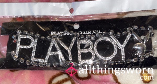 Rhinestone Playboy Sparkly Brand New Necklace Choker 🐰🎀💋