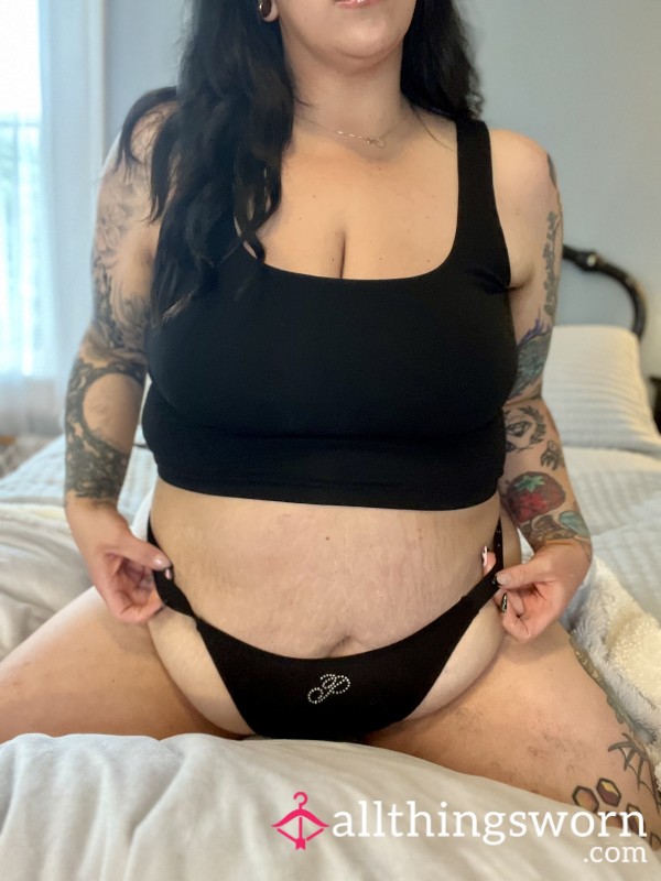 Rhinestone Thong