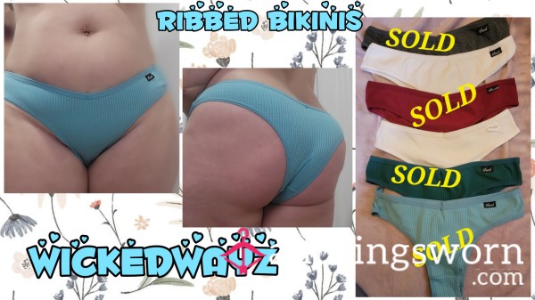 RIBBED BIKINIS