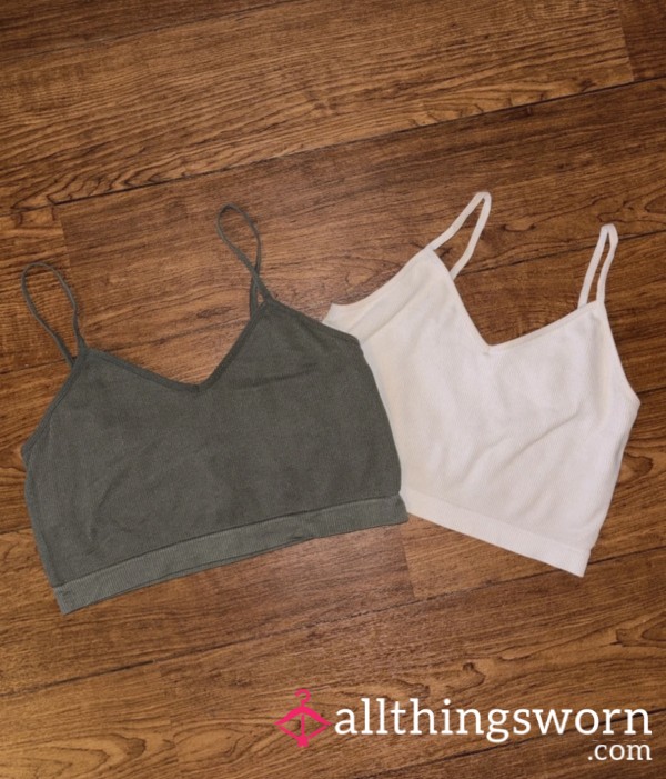 Ribbed Crop Tops Worn For Bed And Pilates