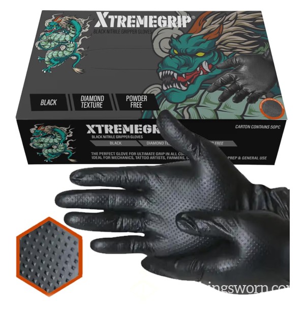 Ribbed Latex C*m Load Glove (1)